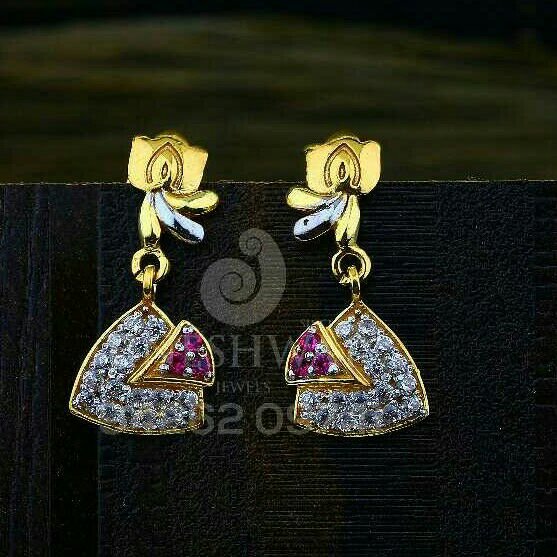 18kt Fancy Color Stone Cz Ladies Tops ATG -0613